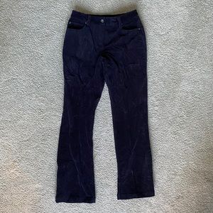 Rafaella Black Corduroy Straight Leg Pants